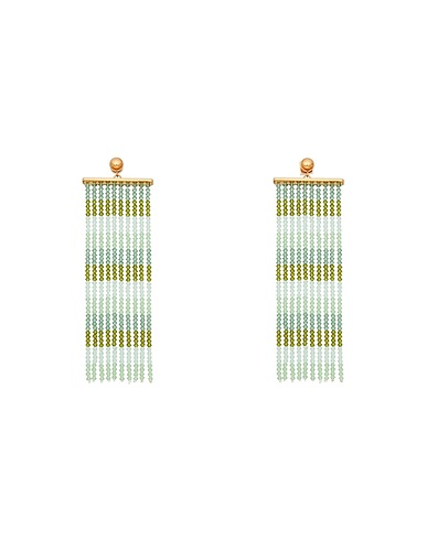JACQUEMUS Earrings Light green Metal