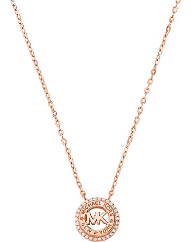 MICHAEL KORS Collana Rame Argento 925/1000, Cristallo