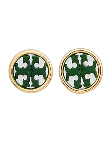 TORY BURCH Earrings Green Metal