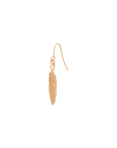 EMANUELE BICOCCHI Ear cuff or single earring FEATHER EARRING
 Gold 100% 925/1000 Silver, 24kt Gold-plated