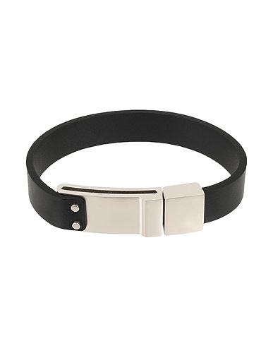 MONTBLANC Armband Schwarz Leder, Stahl
