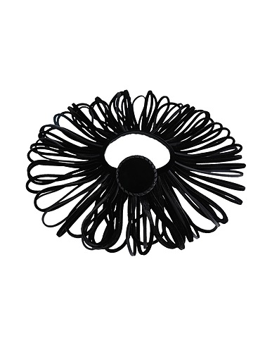 GIORGIO ARMANI Necklace Black 55% Polyester, 40% Viscose, 5% PMMA - Polymethyl methacrylate