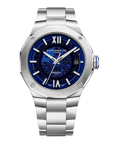 BAUME & MERCIER Orologio da polso RIVIERA
 Argento Acciaio Inox