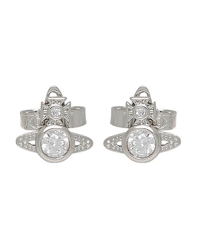 VIVIENNE WESTWOOD Earrings LONDON ORB EARRINGS
 Silver Brass