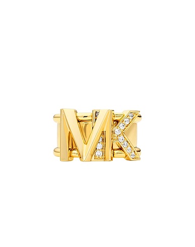MICHAEL KORS Ring 4064092119404  Gold Brass, Crystal