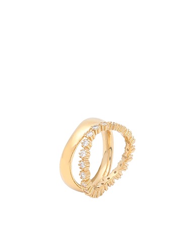 P D PAOLA Ring Motion Gold Ring
 Gold 925/1000 Silver, 750/1000 gold plated, Cubic zirconia