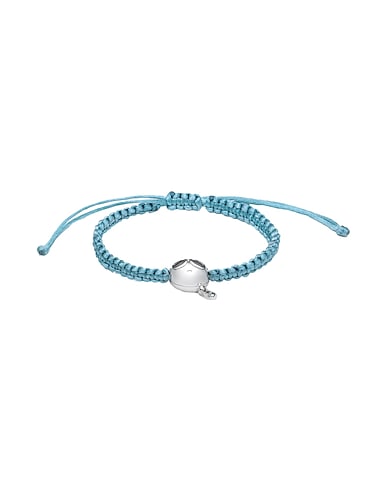 KARL LAGERFELD Bracelet K/BRAIDED KARL BRACELET
 Pastel blue 70% Polyamide, 30% Brass