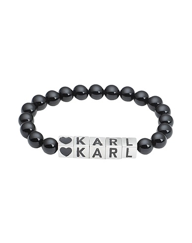 KARL LAGERFELD Bracelet K/BEADS KARL CUBE BRACELET
 Black 58% Onyx, 40% Stainless Steel, 1% Enamel, 1% Elastic fibres