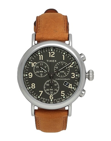 TIMEX 腕時計 キャメル ステンレススチール / 革