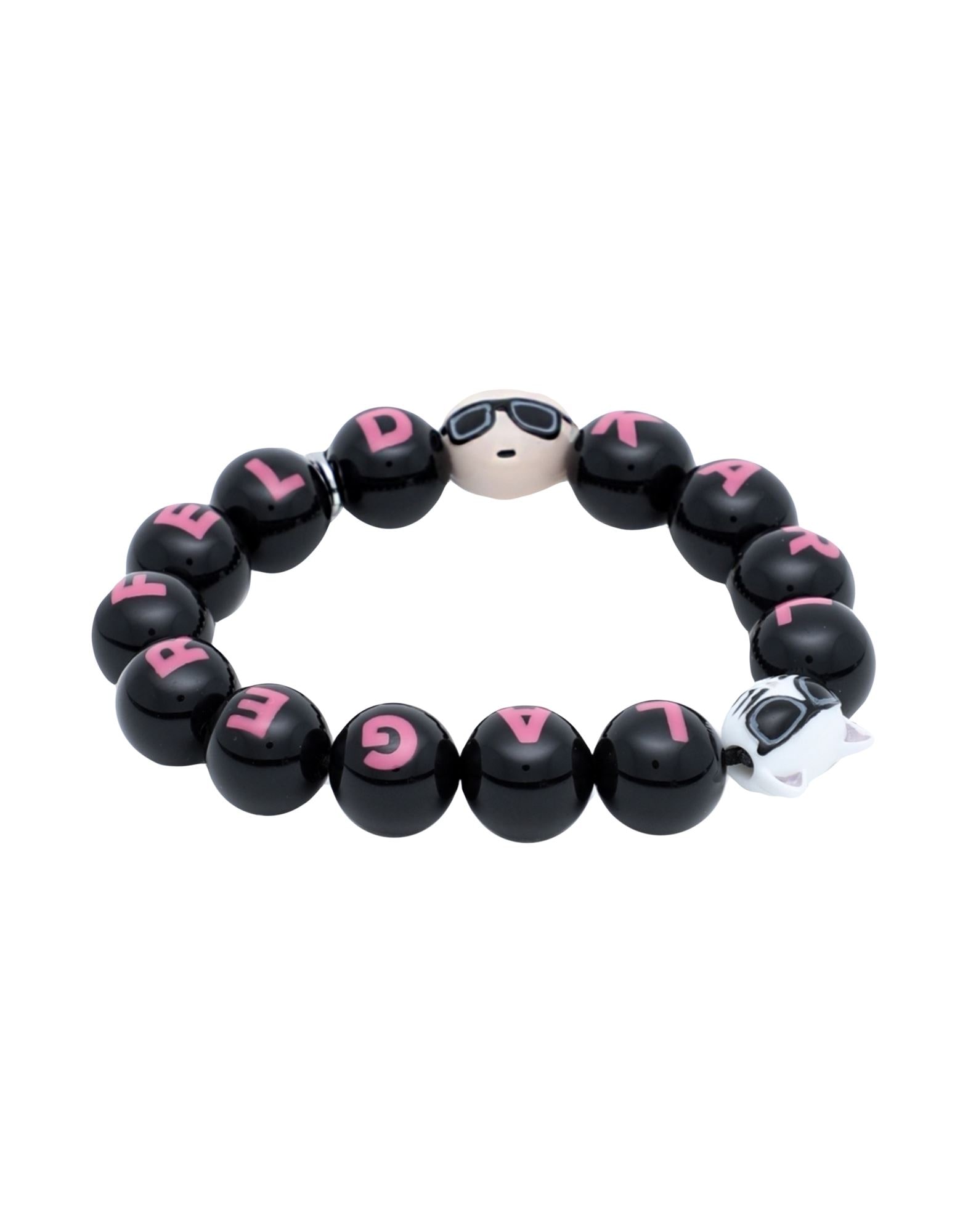 ブレスレット KARL LAGERFELD K/BEADS KARL CUBE BRACELET KARL LAGERFELD K/BEADS KARL CUBE BRACELET | Black Women's