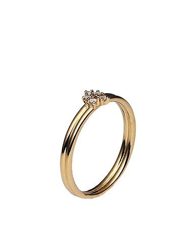 P D PAOLA 指輪 NOVA GOLD RING
 ゴールド シルバー925/1000 / ゴールドメッキ 750/1000 / キュービックジルコニア