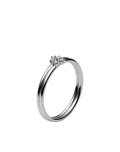 P D PAOLA Ring NOVA SILVER RING
 Silver 925/1000 Silver, Cubic zirconia