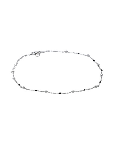 KURSHUNI Chevillière DOTS BLACK
 Argent Argent 925/1000, Émail