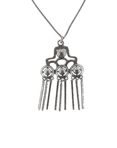 SAINT LAURENT Necklace Silver Brass