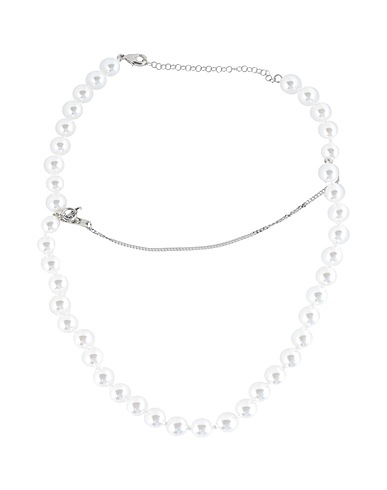 MM6 MAISON MARGIELA Necklace White 100% Brass, Glass
