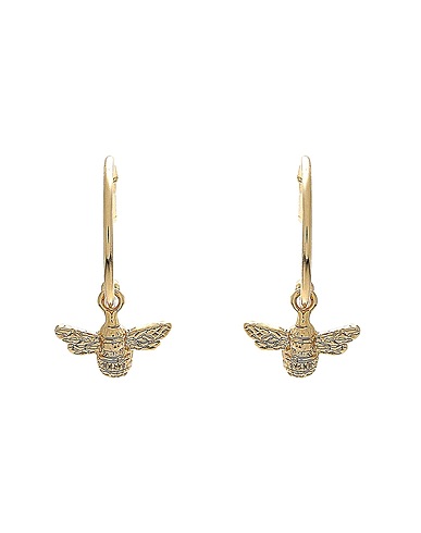 ESTELLA BARTLETT Orecchini Bee Drop Hoop Earrings - Gold Plated - NP
 Oro Ottone