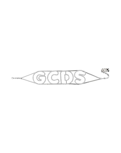 GCDS Necklace Silver Metal, Glass