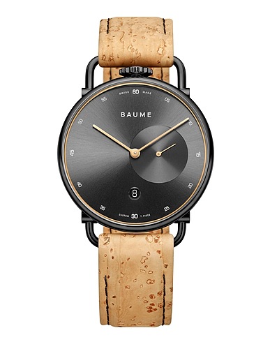 BAUME & MERCIER Wrist watch Baume
 Beige Steel, Cork