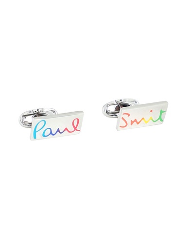 PAUL SMITH Cufflinks and Tie Clips Silver 90% Copper, 10% Zinc, Enamel
