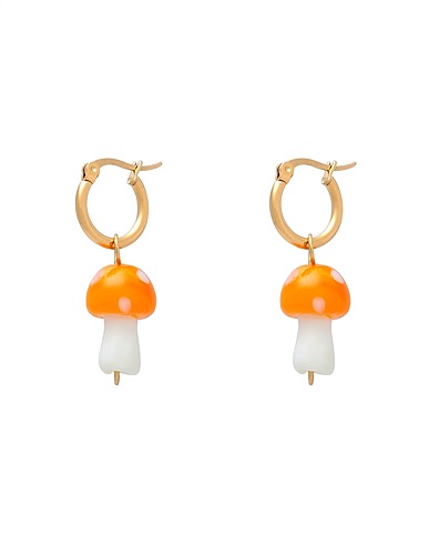 TAOLEI Orecchini Arancione Acciaio Inox, Vetro