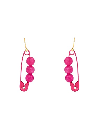 TAOLEI Earrings Pink Synthetic stone