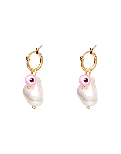 TAOLEI Earrings Pink Stainless Steel, Resin