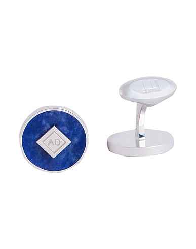 DUNHILL Cufflinks and Tie Clips Blue 925/1000 Silver, Steel