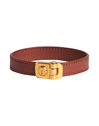 DUNHILL Bracelet Brown Soft Leather, Metal