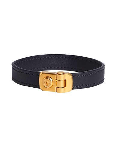 DUNHILL Bracelet Black Soft Leather, Metal