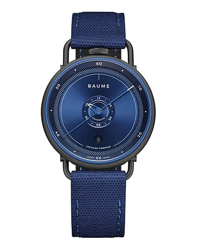 BAUME & MERCIER Armbanduhr Nachtblau Aluminium, Recycelte Plastik