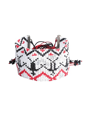 JAHNKOY Collana Bianco Plastica