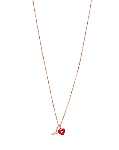 FOSSIL Necklace EGS2957SET
 Rose gold Stainless Steel, Enamel