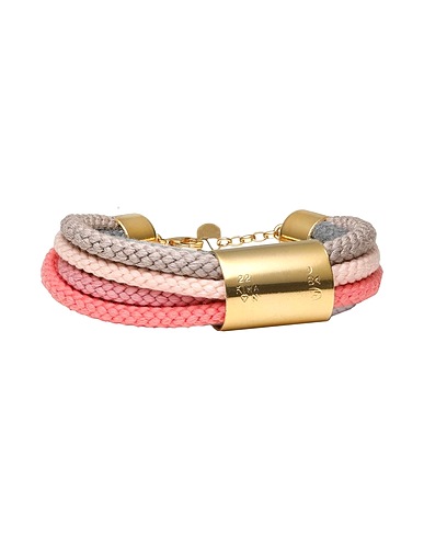 SABRINA DEHOFF Bracelet Pink Textile fibers, Metal
