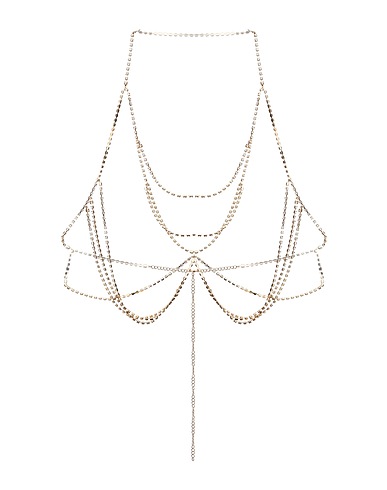 8 by YOOX Body Jewel CHAIN BODY JEWEL Gold 50% Glas, 50% Kupfer