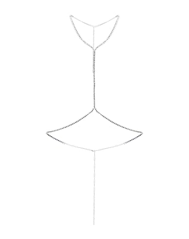 8 by YOOX Body Jewel RHINESTONE BODY JEWEL
 Silver 50% Copper, 50% Glass