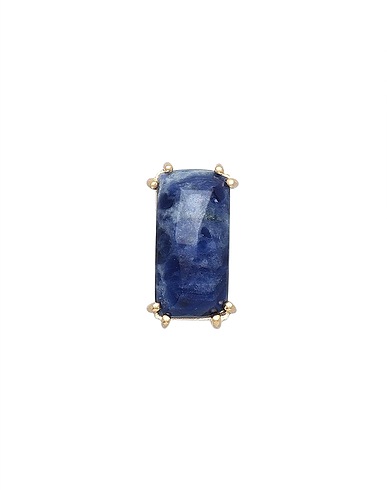 P D PAOLA Earcuff e orecchino singolo MAIKO SODALITE SINGLE EARRING
 Oro Argento 925/1000, Oro 750/1000, Sodalite