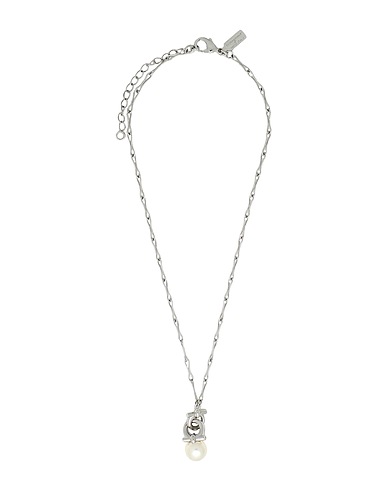 FERRAGAMO Necklace Ivory Brass, Nickel, Pearls