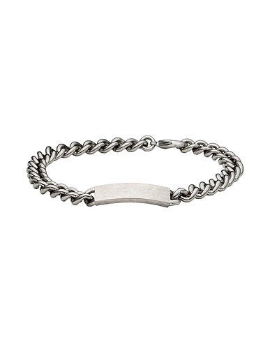 FERRAGAMO Ankle bracelet Grey Brass, Palladium