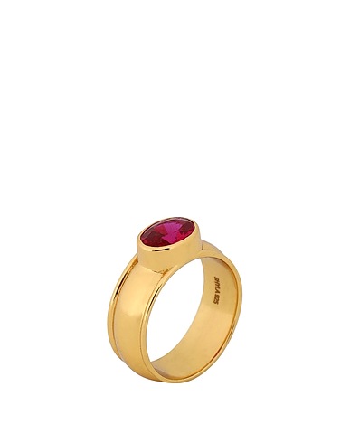 SHYLA Ring Red 75% Silver, 24% Glass, 1% Gold