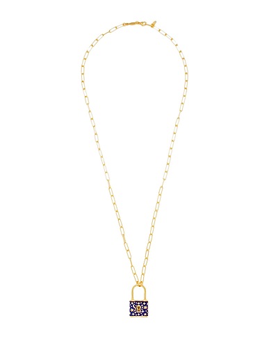 KURSHUNI Necklace Padlock Necklace
 Gold 925/1000 Silver, Enamel