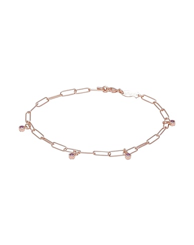 KURSHUNI Bracelet Glints Bracelet
 Rose gold 925/1000 Silver, Cubic zirconia