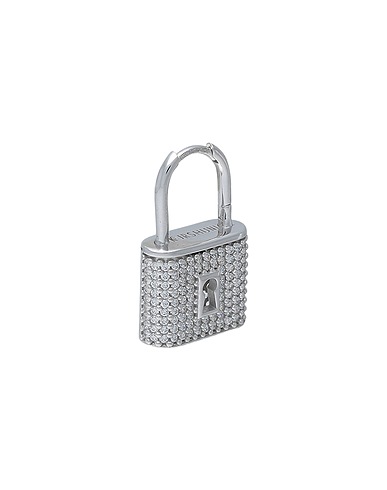 KURSHUNI Серьга-кафф Padlock Earring
 Серебристый Серебро 925-й пробы