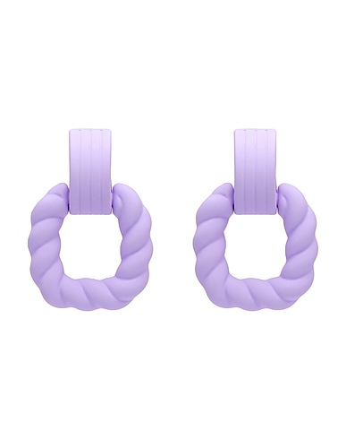 8 by YOOX Earrings PENDANT EARRINGS
 Lilac 100% Metal