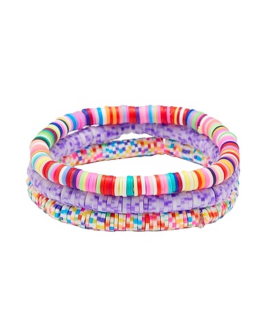 8 by YOOX Bracelet RESIN MULTICOLOR BRACELET
 Purple 90% Polymer Clay, 10% Metal