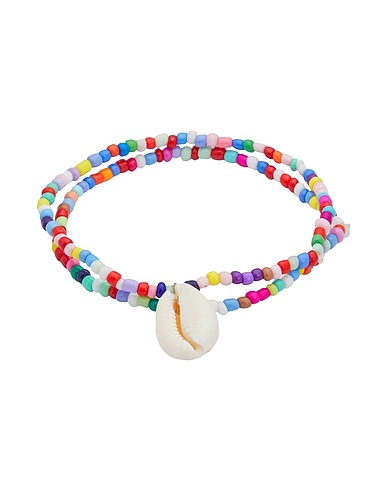 8 by YOOX Bracelet MULTICOLOR BEADED BRACELET SET
 Rouge 100% Plastique