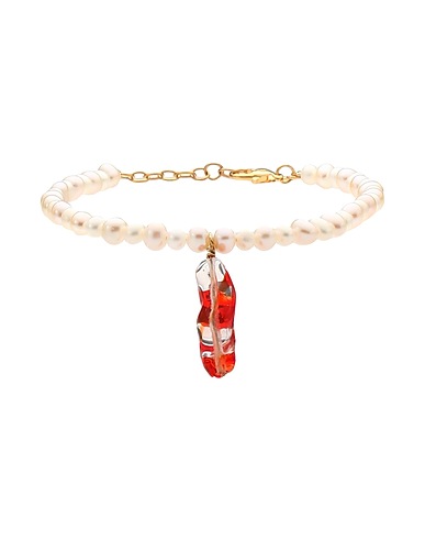 FORTE_FORTE Bracelet Red Murano Glass, Metal