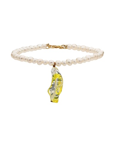 FORTE_FORTE Bracciale Giallo Vetro di Murano, Metallo