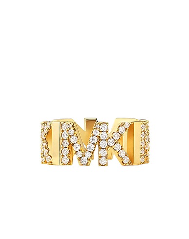 MICHAEL KORS 指輪 PREMIUM ゴールド 真鍮/ブラス / クリスタル