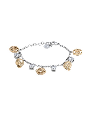 PHILIPP PLEIN Bracelet 3D SKULL  Silver Stainless Steel, Crystal