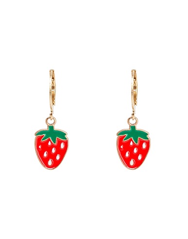 8 by YOOX Earrings Red 100% Metal
